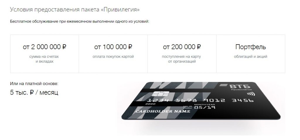 Кредитная карта ВТБ «Мультикарта»
